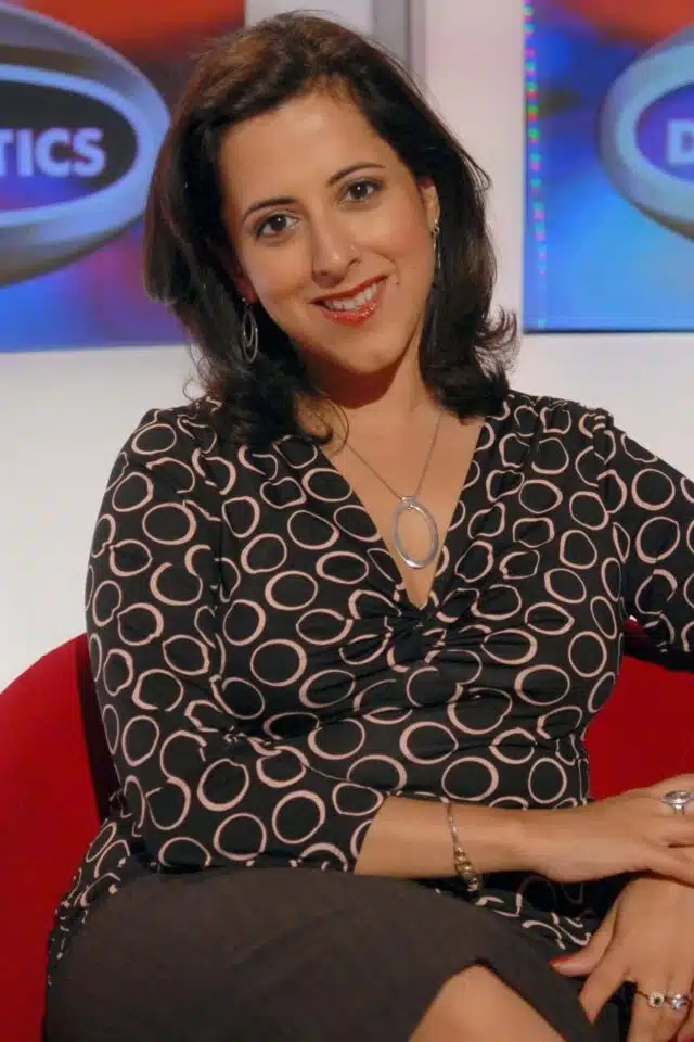 Anita Anand, conference speaker sat in chair