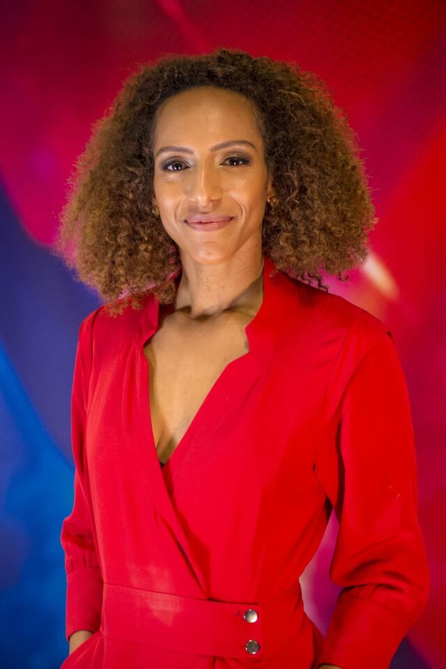 Afua Hirsch, diversity speaker looking at camera