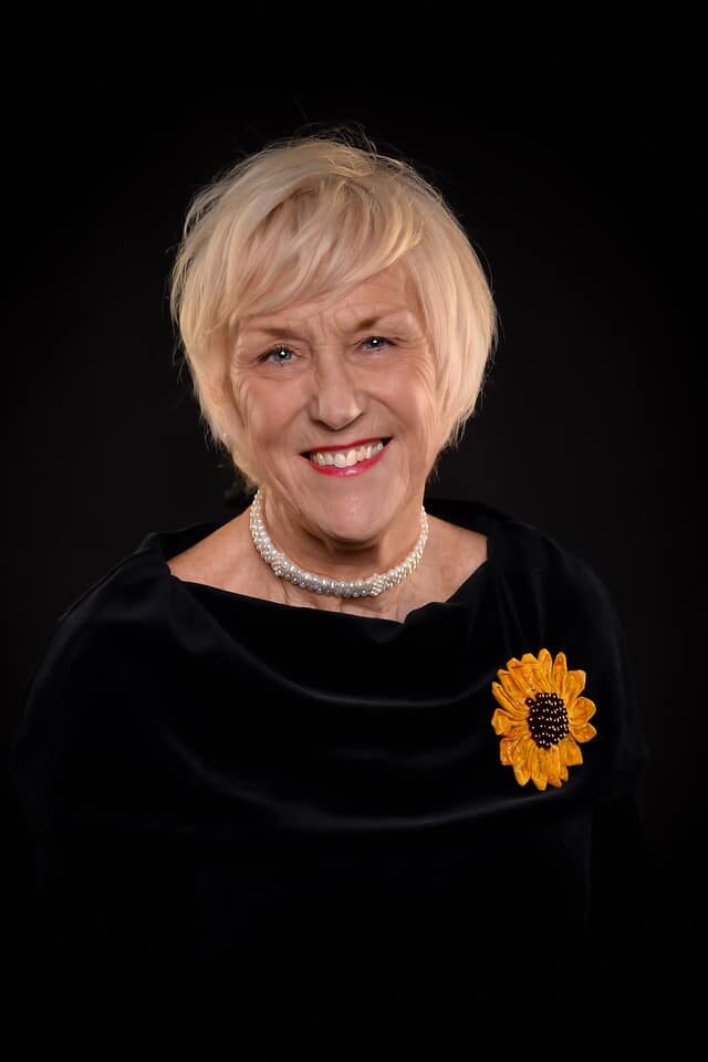 Tricia Stewart looking at camera