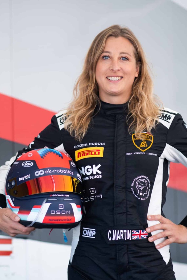 Charlie Martin in race gear