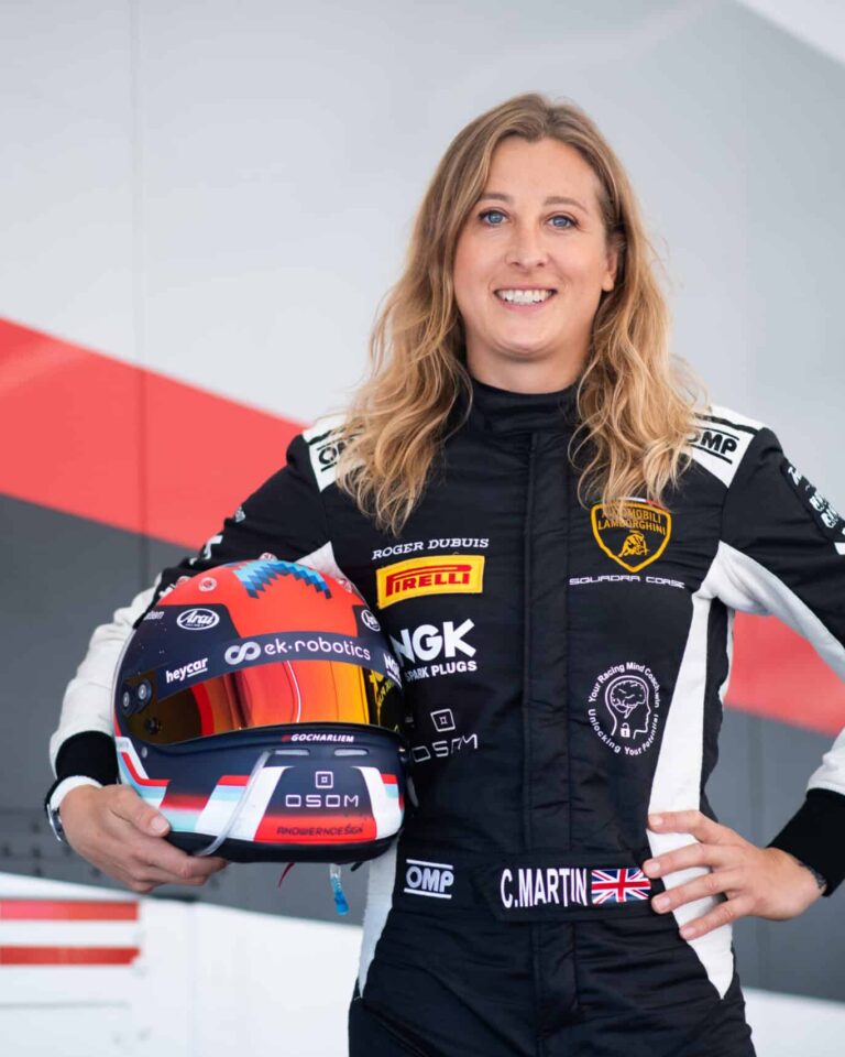 Charlie Martin in race gear