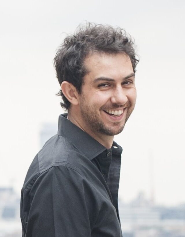 Daniel Hulme looking at camera