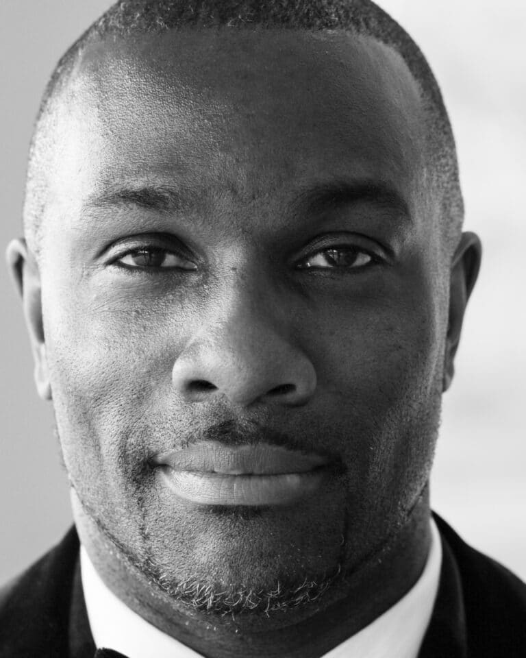 derek redmond, motivational speaker looking at camera