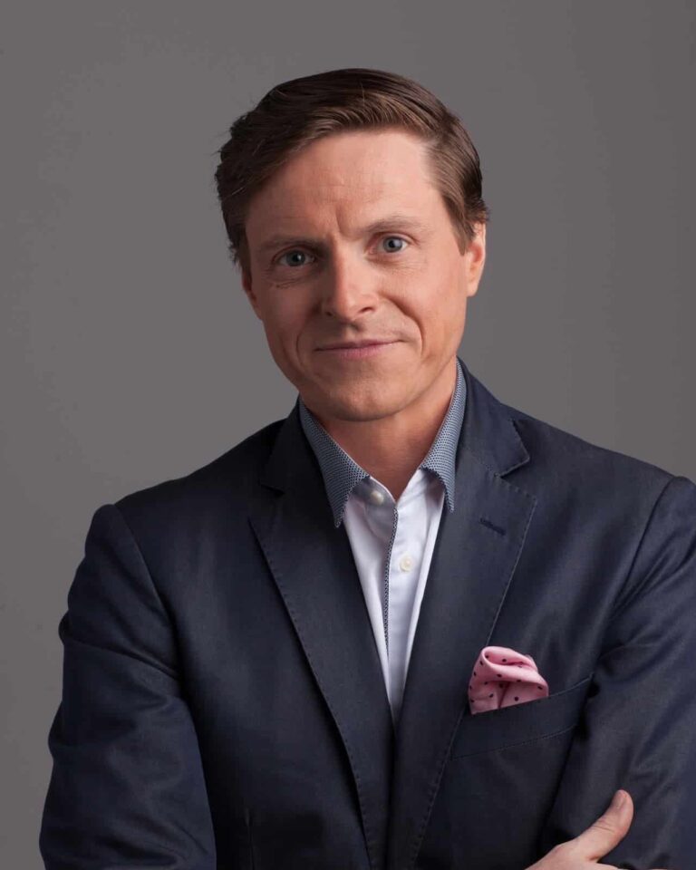 James Taylor looking at camera