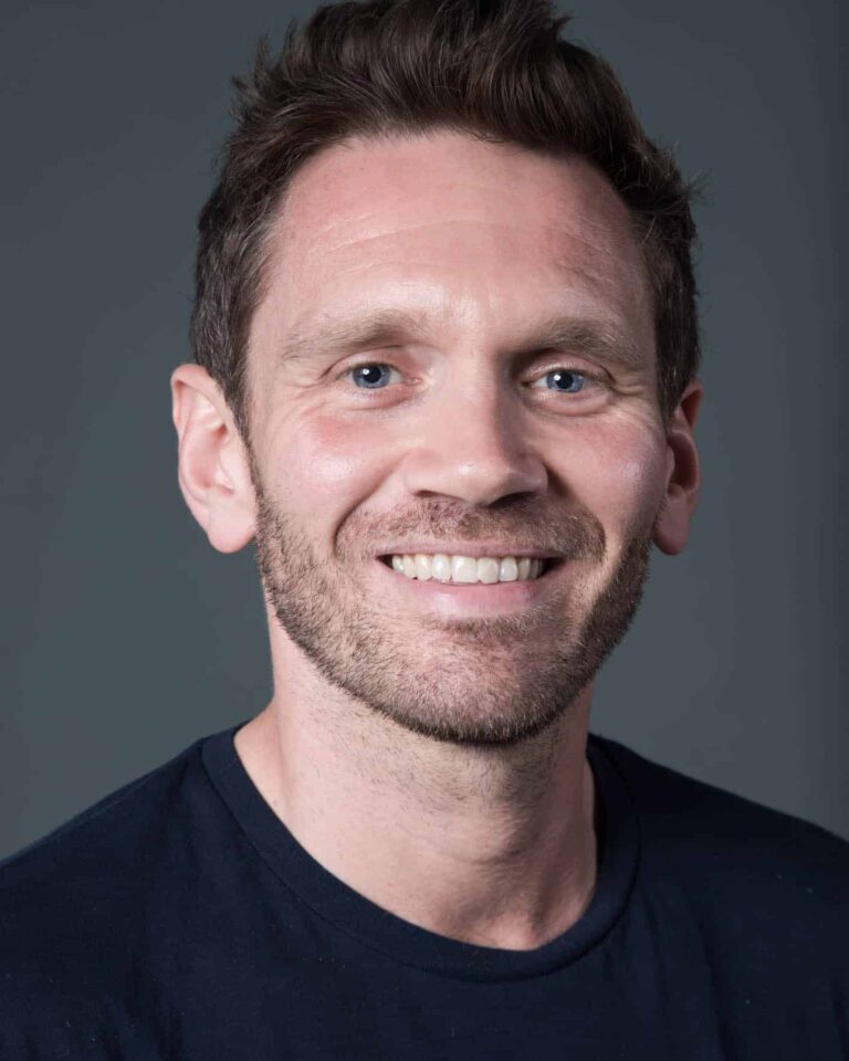 Dean Leak looking at camera