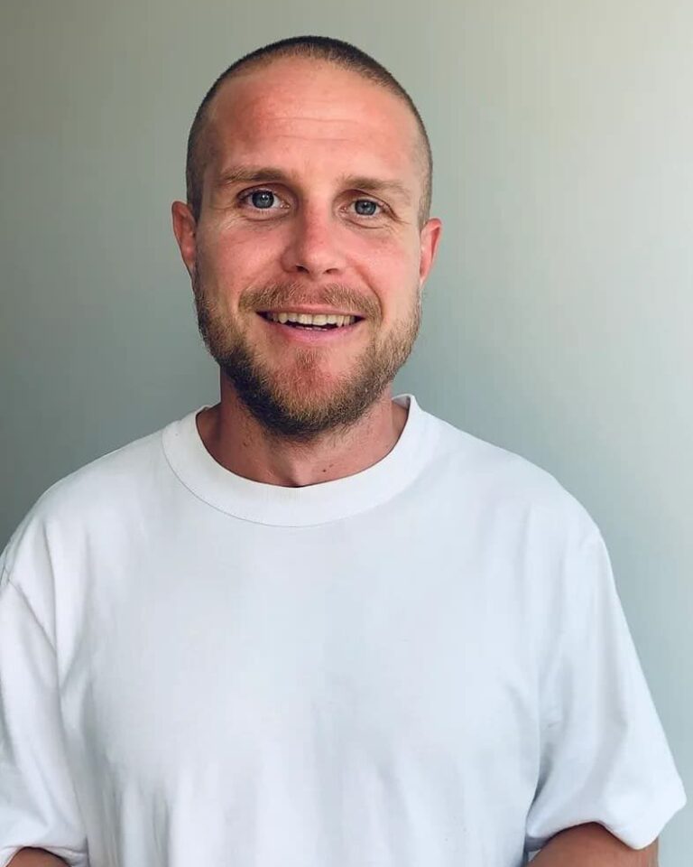 Conor Randall looking at camera