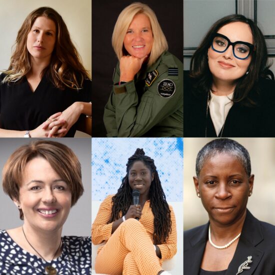 A collage displaying a selection of women speakers for international women's day 2024