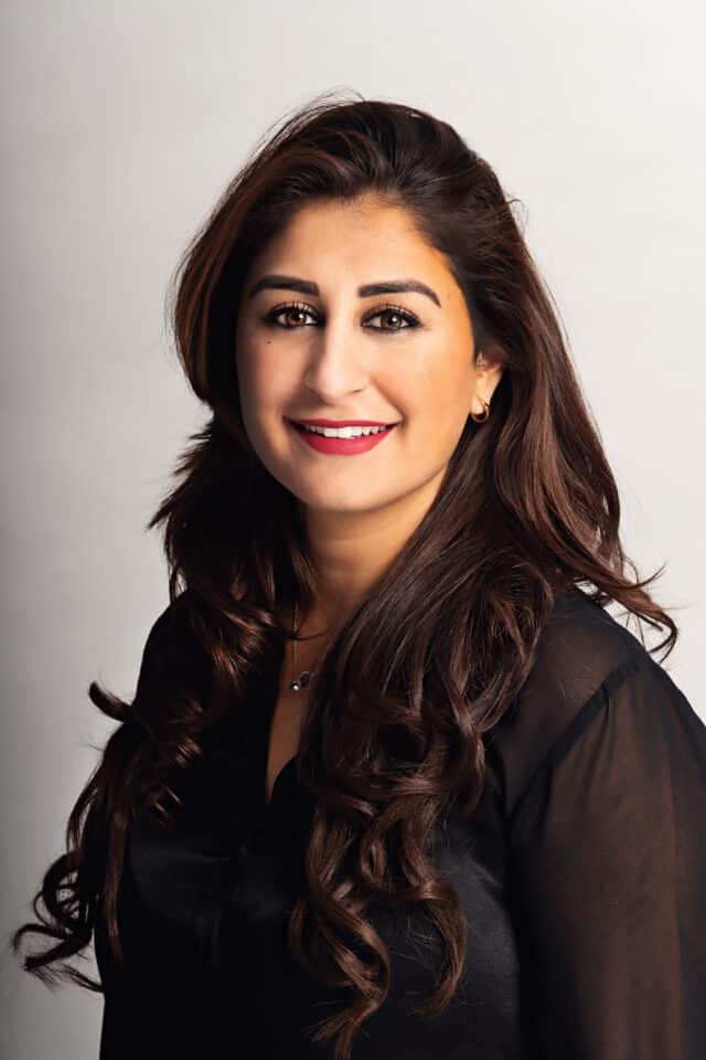 Leah Chowdhry keynote speaker looking at camera