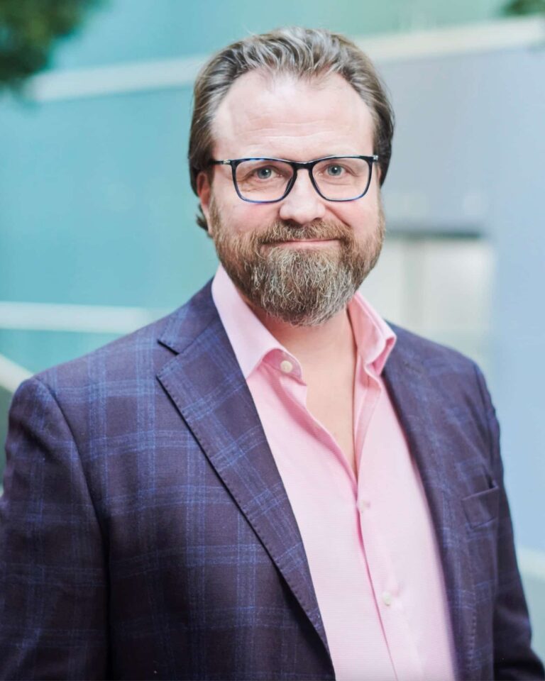 Nick Smallman, keynote speaker looking at camera