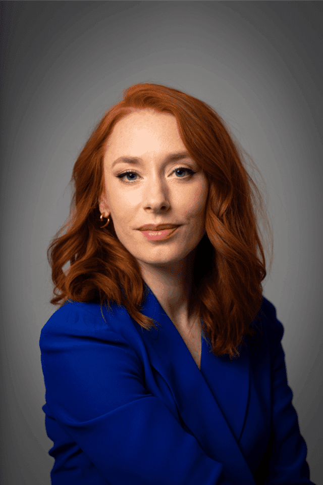 Hannah fry looking at camera