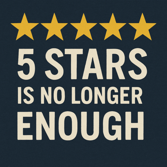 5 stars is no longer enough for customer service